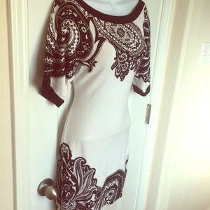 White House Black Market Paisley Tunic Dress